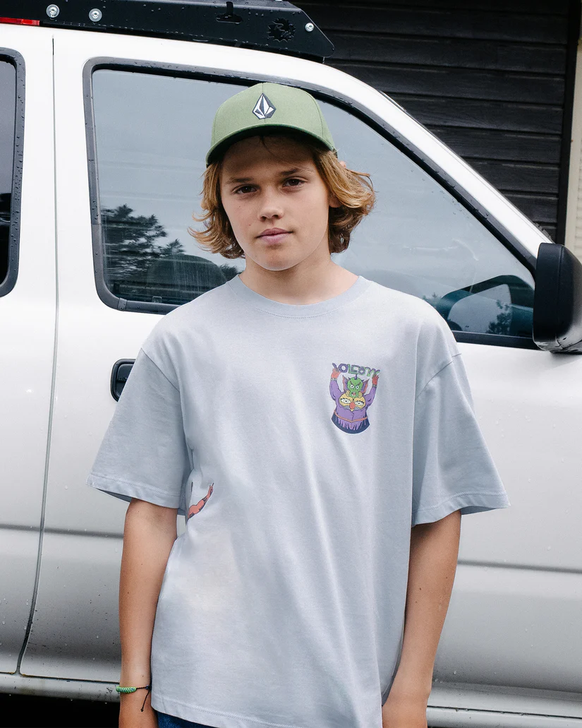 Volcom Fa Ben Sanaire 1 T-Shirt - Light Acid Blue