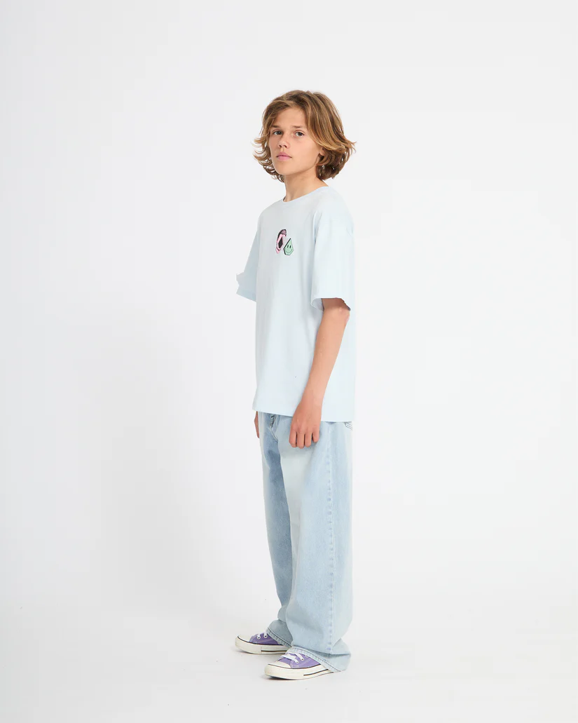 Volcom Aura BSC S/S T-Shirt - Light Acid Blue