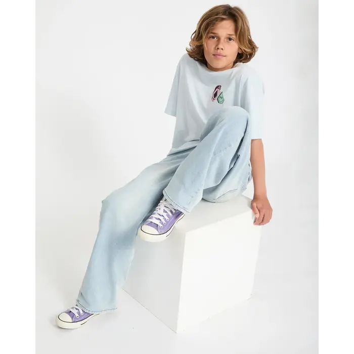 Volcom Aura BSC S/S T-Shirt - Light Acid Blue