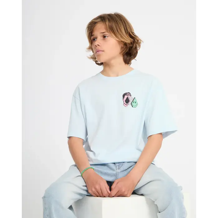 Volcom Aura BSC S/S T-Shirt - Light Acid Blue