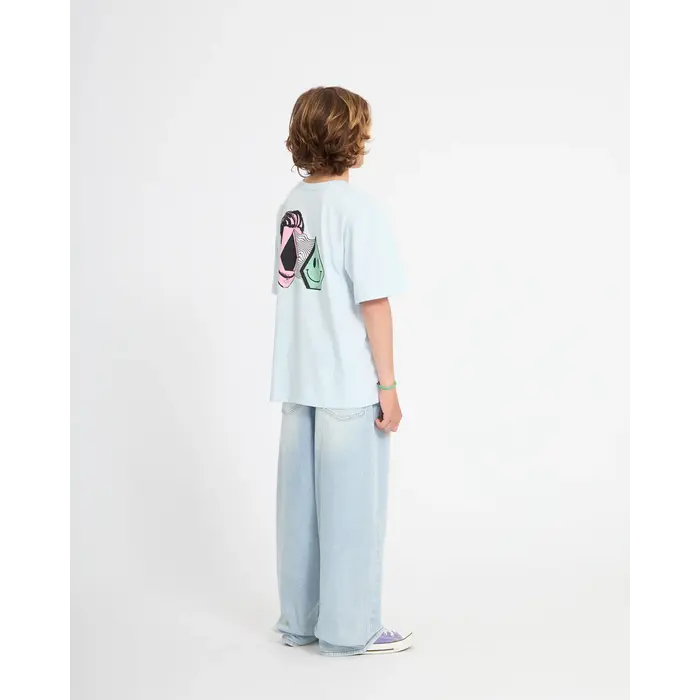 Volcom Aura BSC S/S T-Shirt - Light Acid Blue