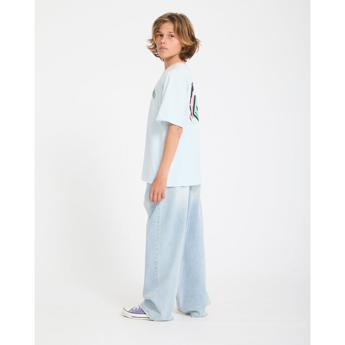 Volcom Aura BSC S/S T-Shirt - Light Acid Blue