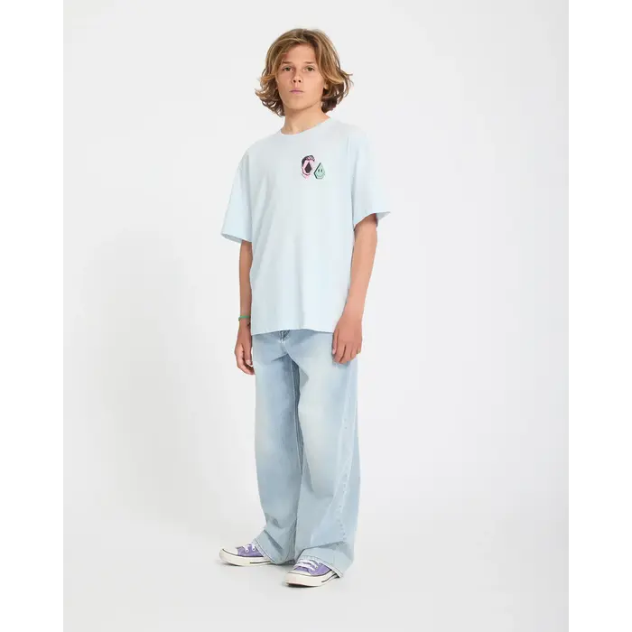 Volcom Aura BSC S/S T-Shirt - Light Acid Blue