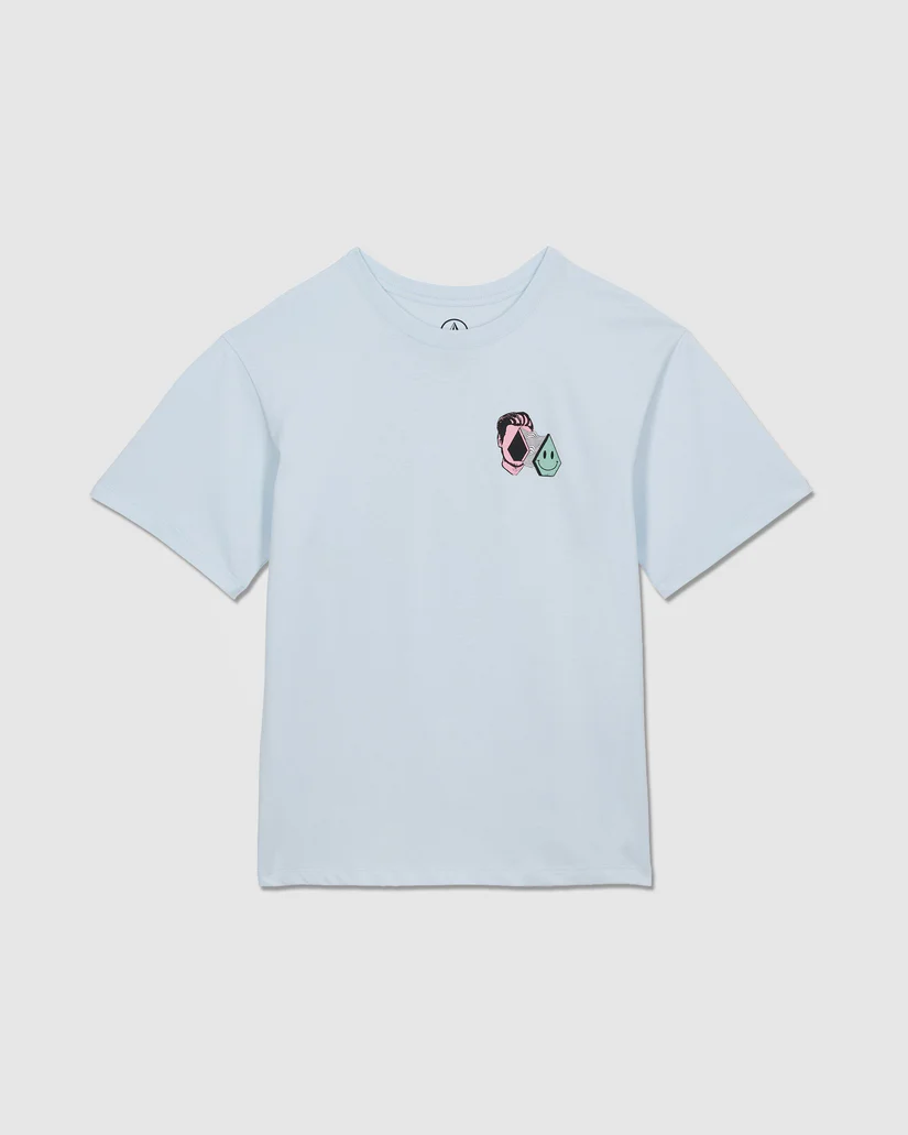 Volcom Aura BSC S/S T-Shirt - Light Acid Blue