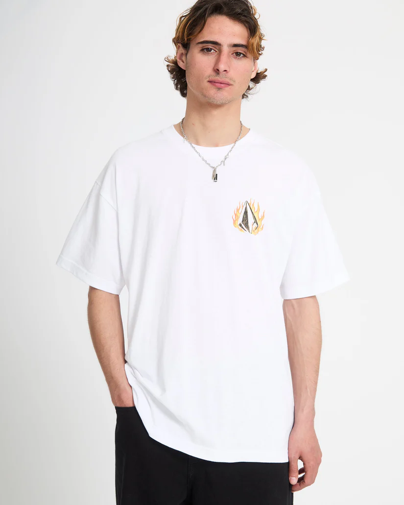 Volcom Double fantasy LSE S/S T-Shirt  - White