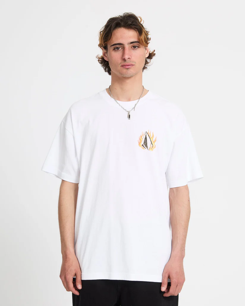 Volcom Double fantasy LSE S/S T-Shirt  - White