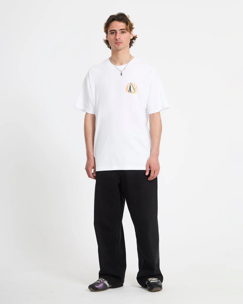 Volcom Double fantasy LSE S/S T-Shirt  - White