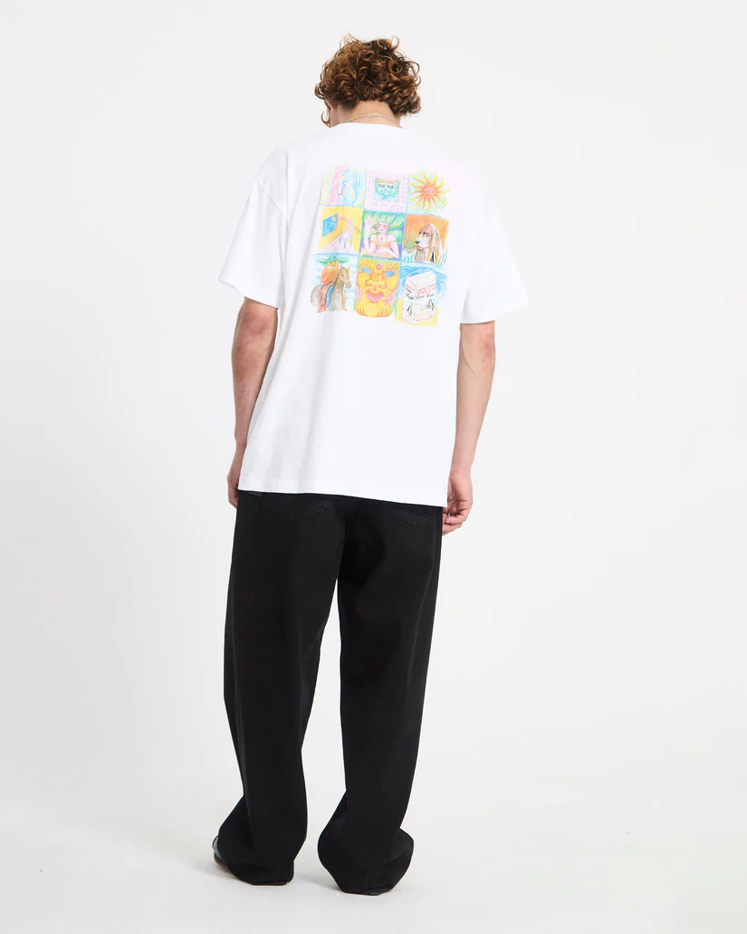 Volcom Double fantasy LSE S/S T-Shirt  - White