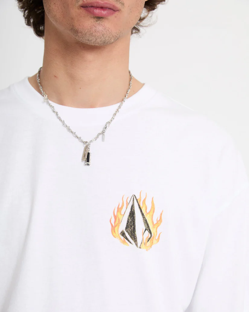 Volcom Double fantasy LSE S/S T-Shirt  - White