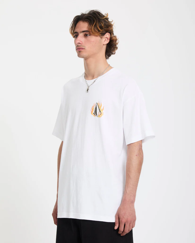 Volcom Double fantasy LSE S/S T-Shirt  - White