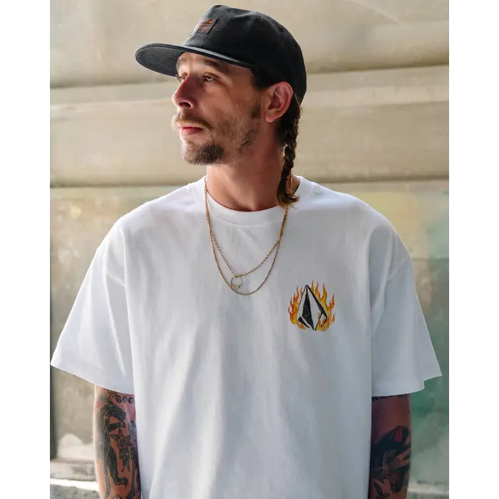 Volcom Double fantasy LSE S/S T-Shirt  - White