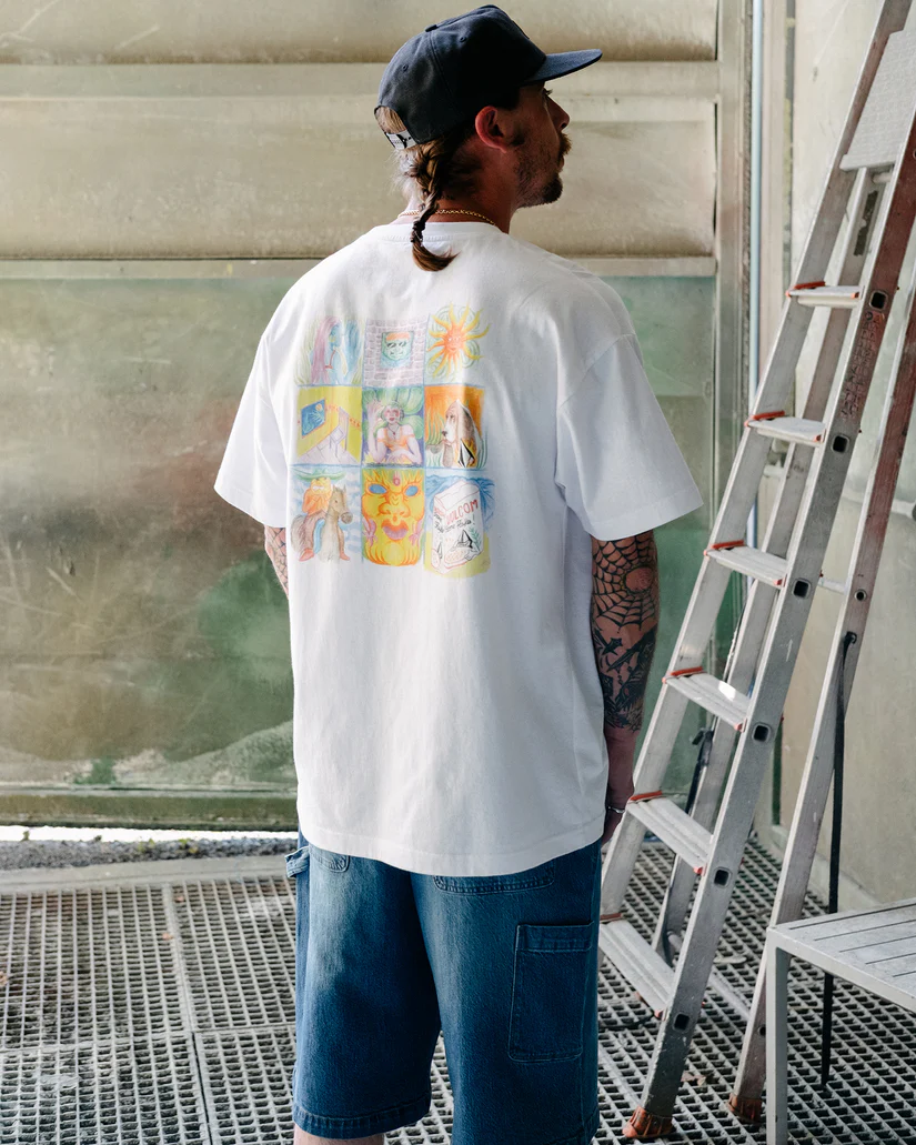 Volcom Double fantasy LSE S/S T-Shirt  - White