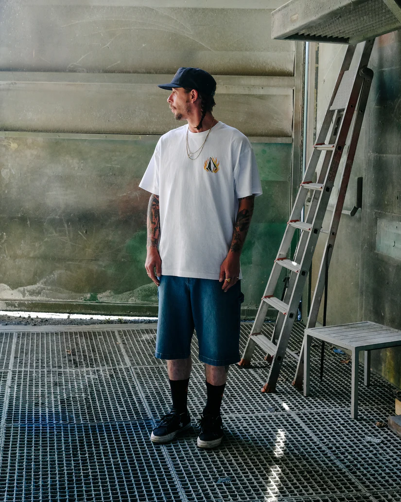 Volcom Double fantasy LSE S/S T-Shirt  - White