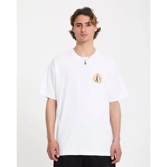 Volcom Double fantasy LSE S/S T-Shirt  - White