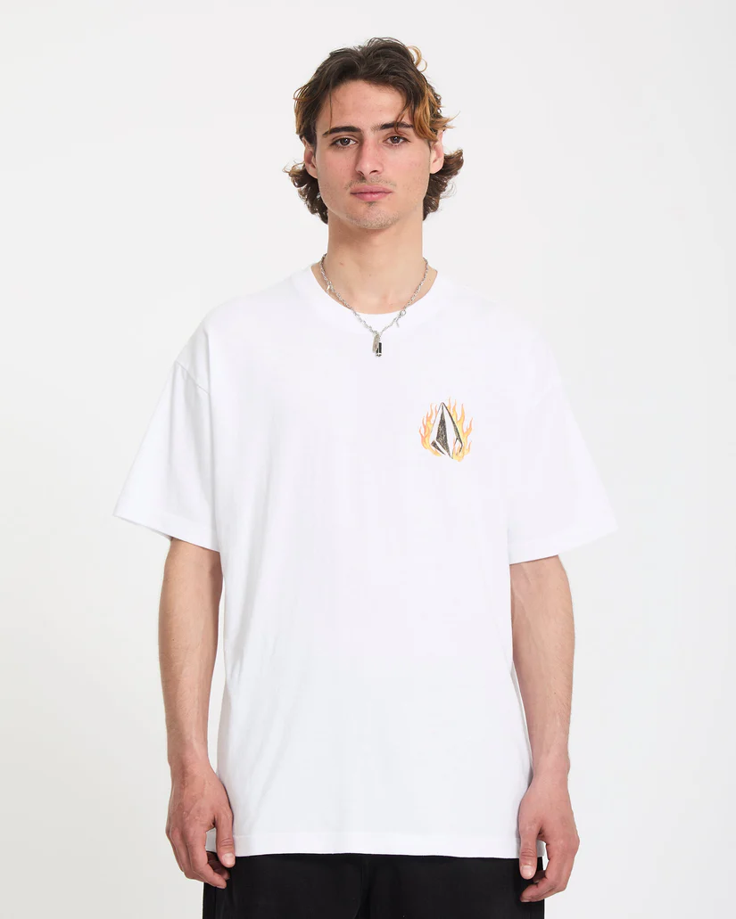 Volcom Double fantasy LSE S/S T-Shirt  - White