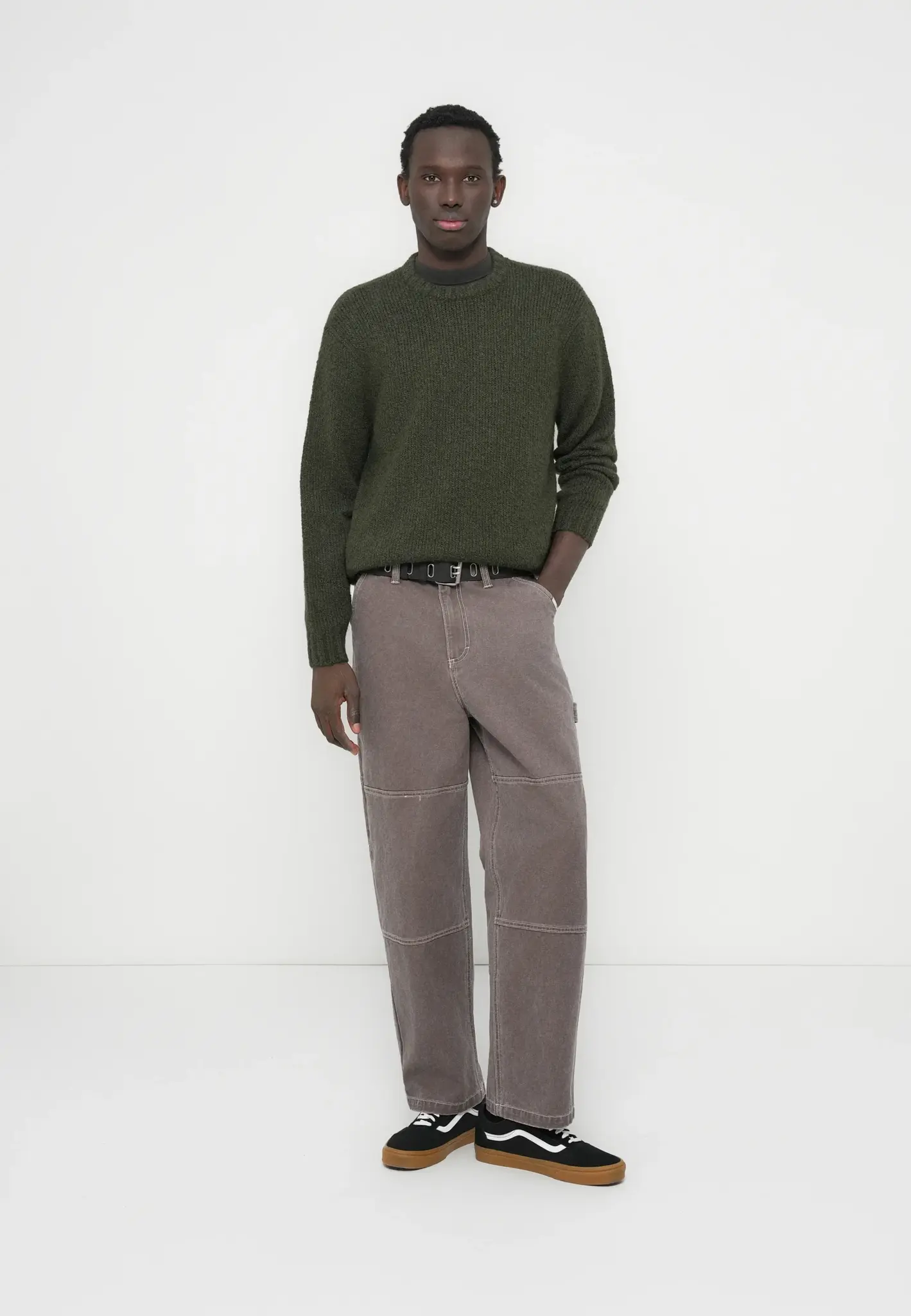 Vans Solid Crew Sweater - Obsidian Fern