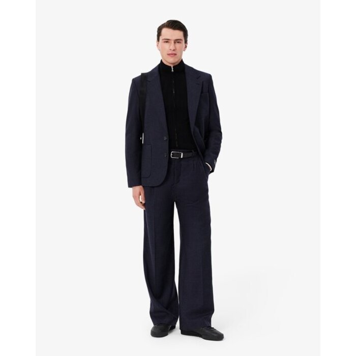 Lacoste Coffret ceinture en cuir et 2 boucles - Noir Marine