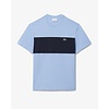 T-shirt color-block coton - Bleu Clair/Noir