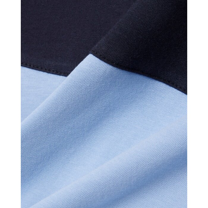 Lacoste T-shirt color-block coton - Bleu Clair/Noir