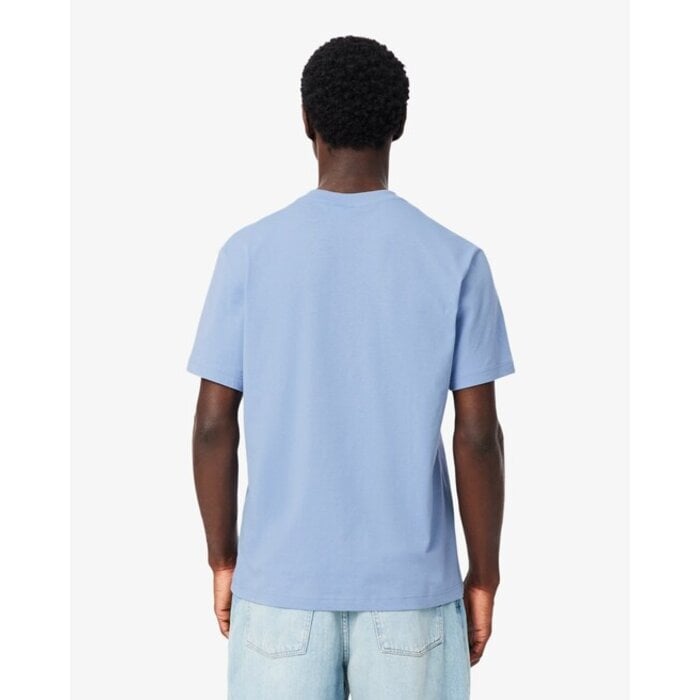 Lacoste T-shirt color-block coton - Bleu Clair/Noir