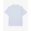 T-shirt coton marquage embossé - Bleu Clair