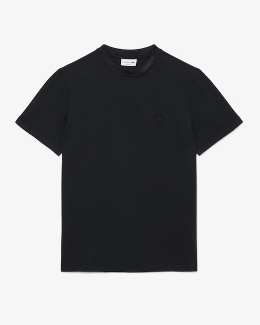 Lacoste T-shirt Commuter Piqué marquage jacquard - Noir