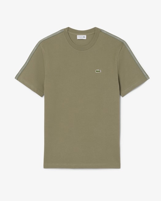 Lacoste T-shirt coton épais bande sigle - Vert Kaki