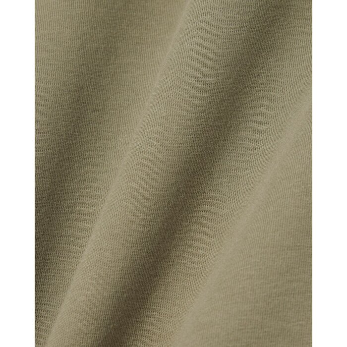 Lacoste T-shirt coton épais bande sigle - Vert Kaki