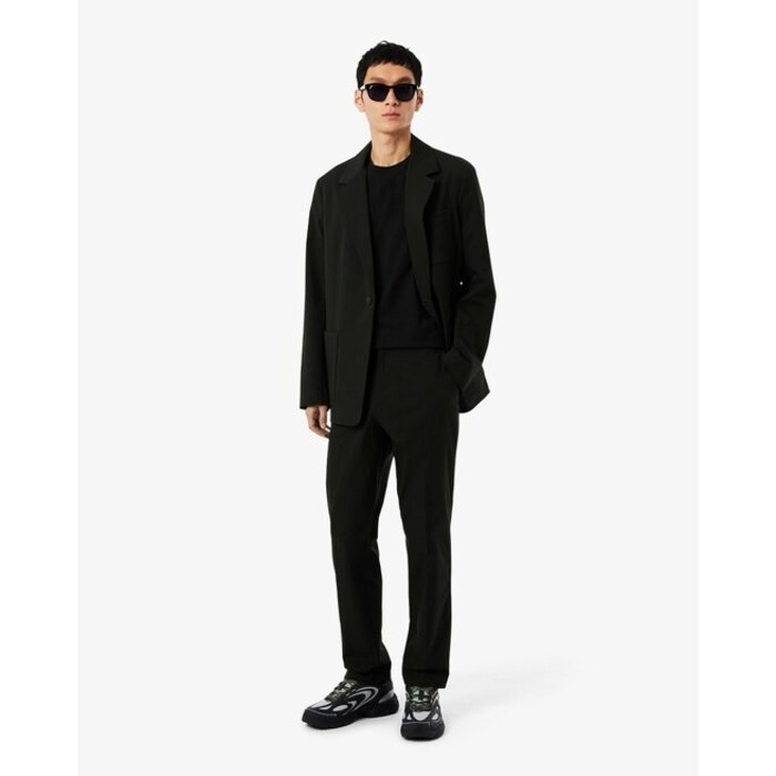 Lacoste T-shirt coton épais bande sigle - Noir