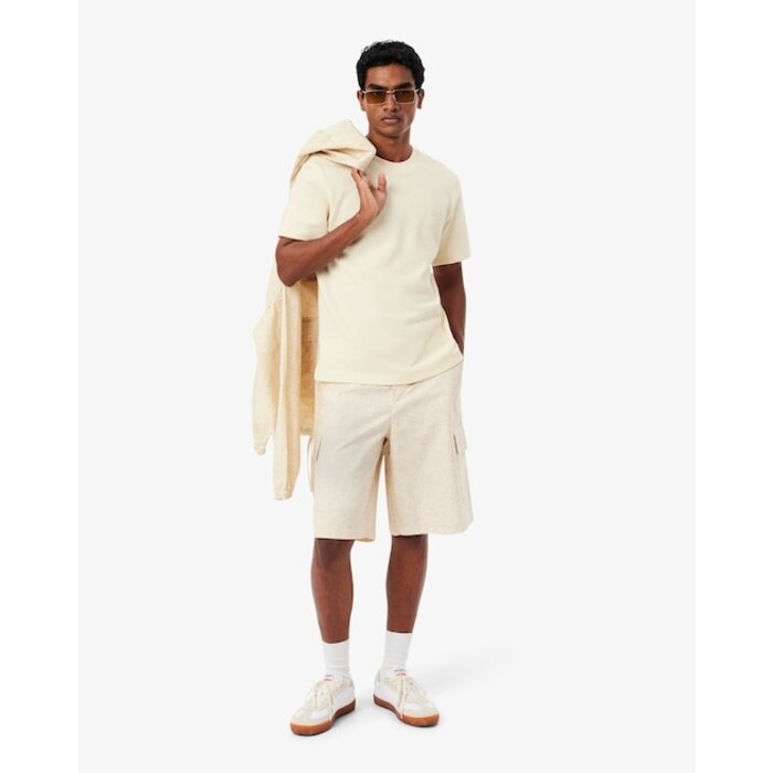 Lacoste T-shirt Coton Ajouré - Beige
