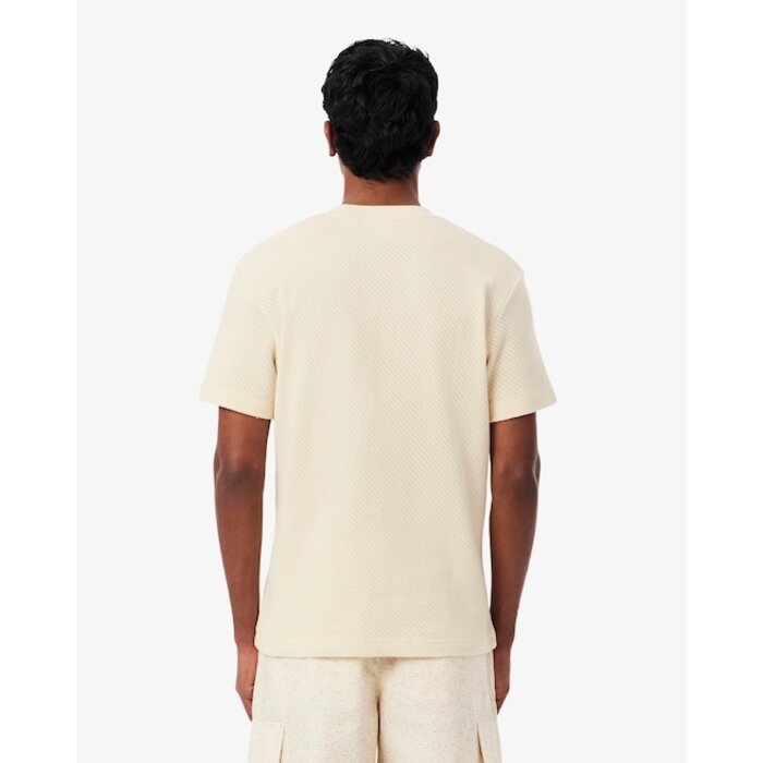 Lacoste T-shirt Coton Ajouré - Beige