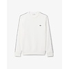 Sweatshirt molleton bande rayée - Blanc