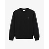 Sweatshirt molleton bande rayée - Noir