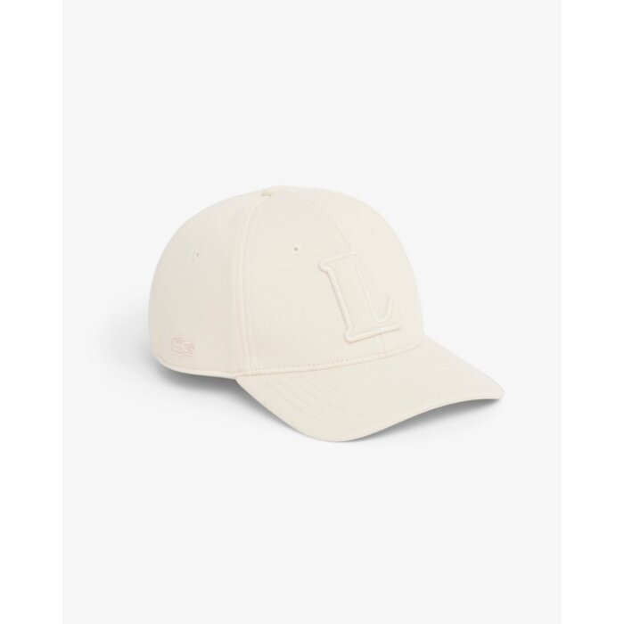 Lacoste Casquette badge en Piqué - Beige
