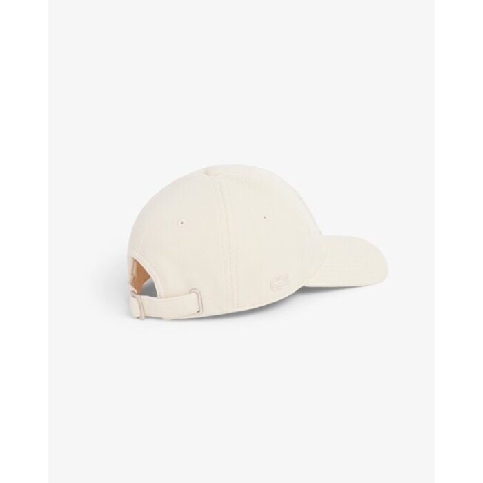Lacoste Casquette badge en Piqué - Beige