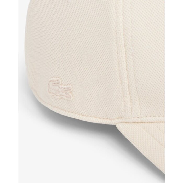 Lacoste Casquette badge en Piqué - Beige