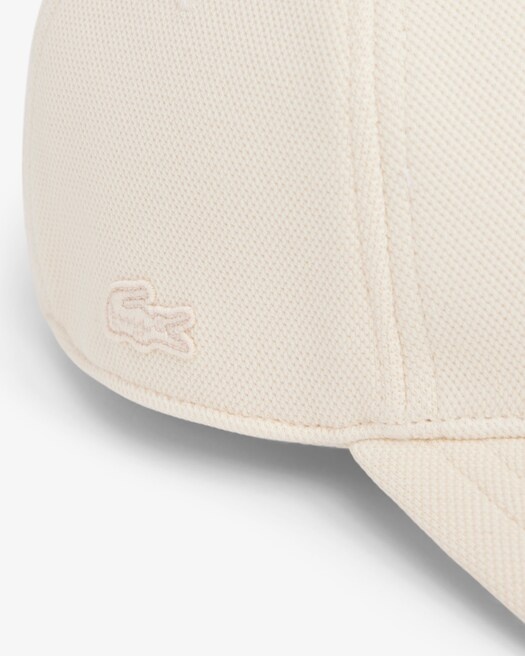 Lacoste Casquette badge en Piqué - Beige