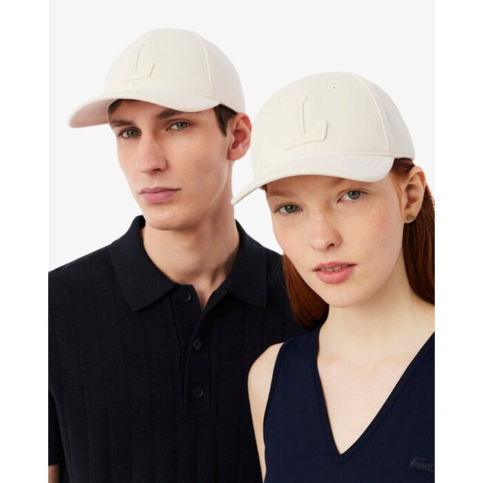Lacoste Casquette badge en Piqué - Beige