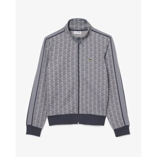 Lacoste Veste de survêtement zippée Paris jacquard -  Gris Clair/Gris Foncé
