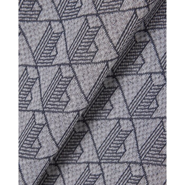 Lacoste Veste de survêtement zippée Paris jacquard -  Gris Clair/Gris Foncé