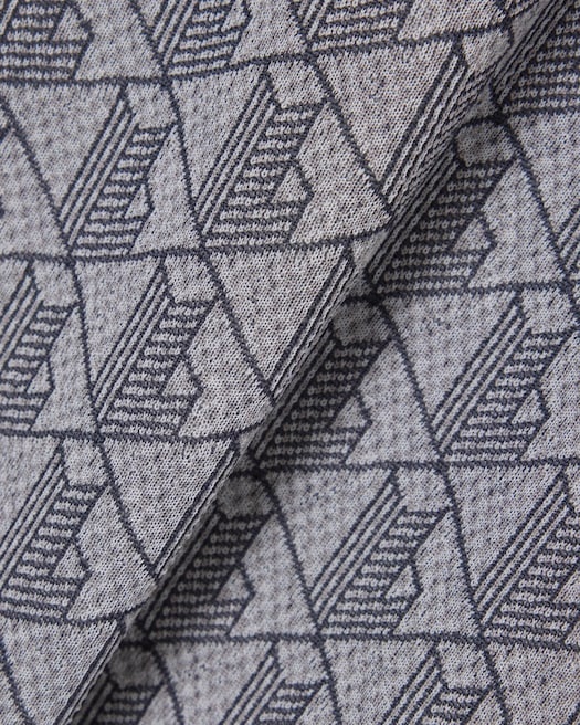 Lacoste Veste de survêtement zippée Paris jacquard -  Gris Clair/Gris Foncé