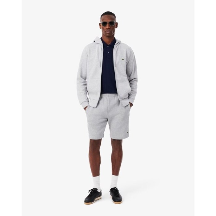 Lacoste Short Regular Fit Molleton - Gris Chiné