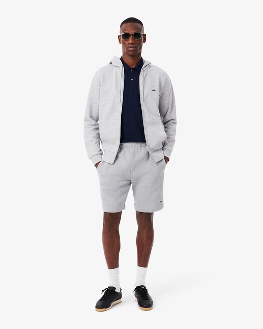 Lacoste Short Regular Fit Molleton - Gris Chiné