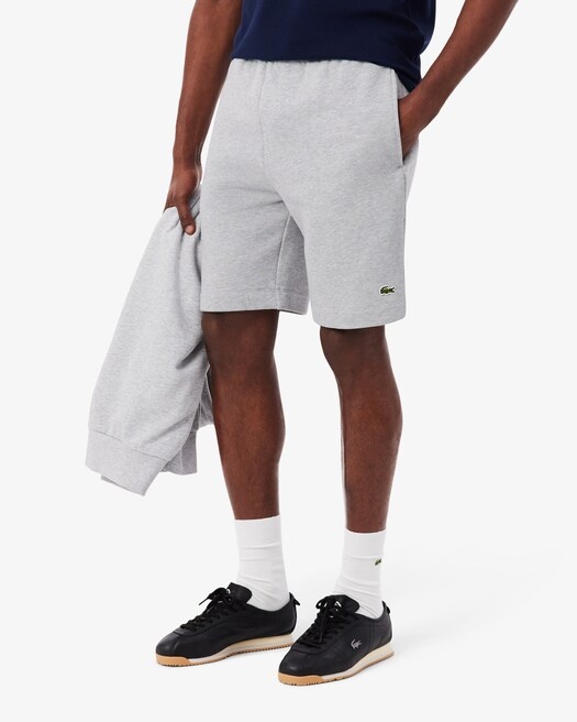 Lacoste Short Regular Fit Molleton - Gris Chiné