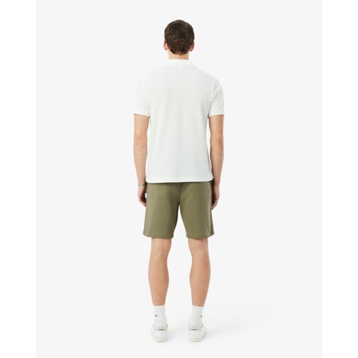 Lacoste Short regular fit molleton bandes siglées - Vert Kaki