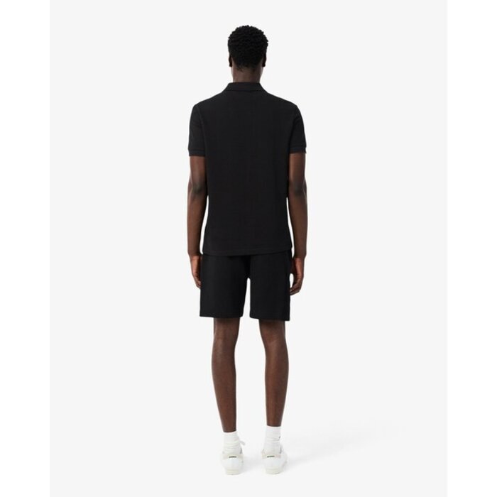 Lacoste Short regular fit molleton bandes siglées - Noir