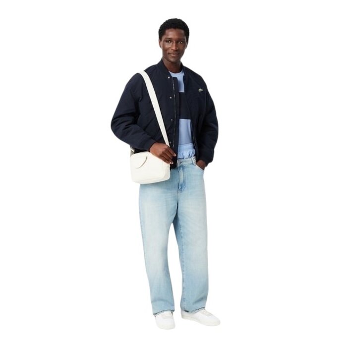 Lacoste T-shirt color-block coton - Bleu Clair/Noir