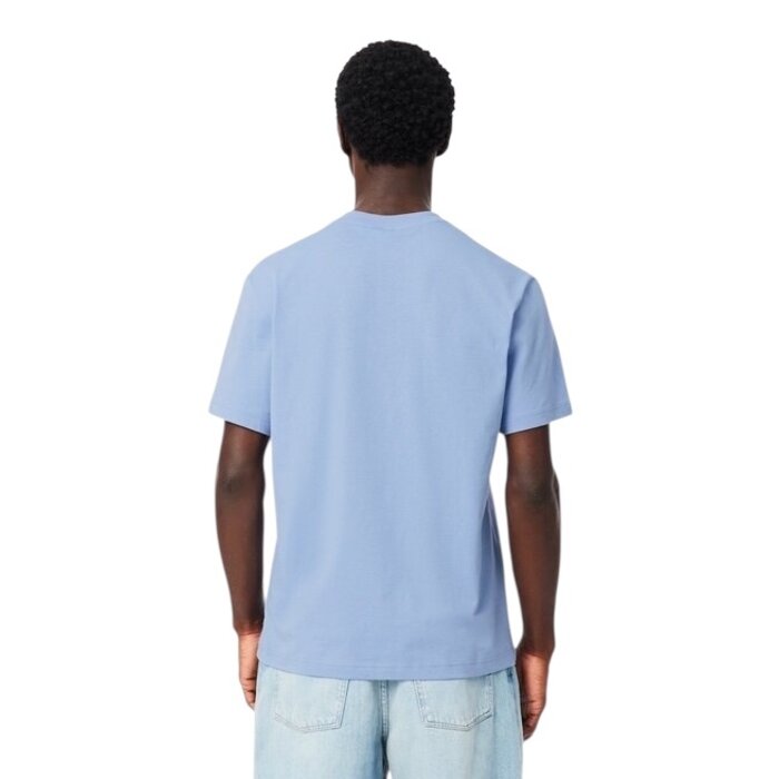 Lacoste T-shirt color-block coton - Bleu Clair/Noir
