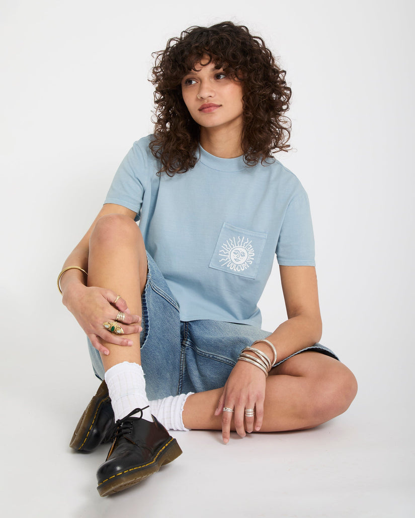 Volcom Pocket Dial Tee - Cali Blue