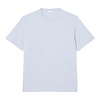 T-shirt coton marquage embossé - Bleu Clair